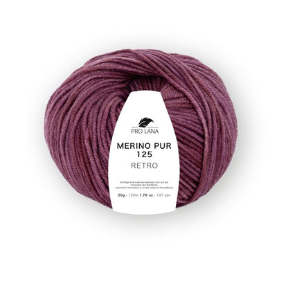 Merino Pur 125 Retro von Pro Lana – Azalee meliert [134]