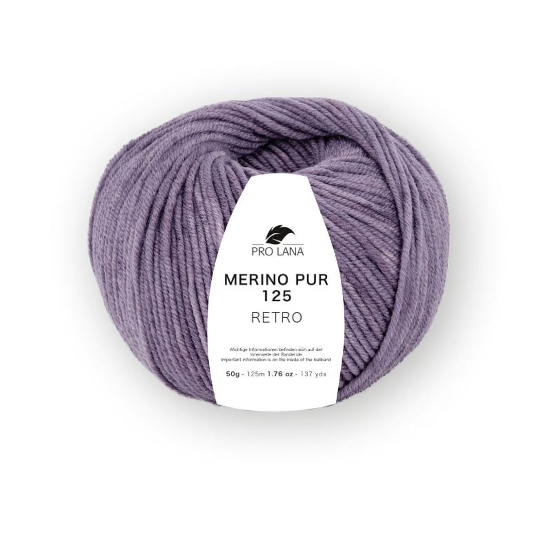 Merino Pur 125 Retro von Pro Lana – Pflaume meliert [142]