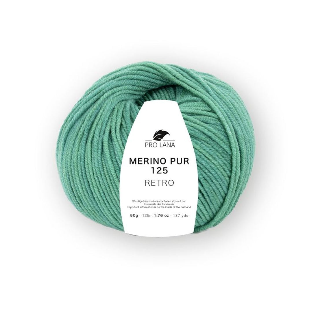 Merino Pur 125 Retro von Pro Lana – Türkis meliert [163]