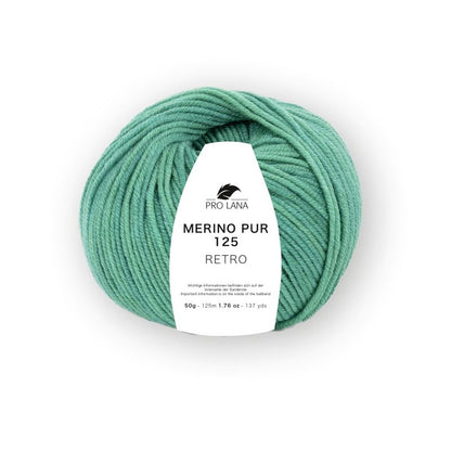Merino Pur 125 Retro von Pro Lana – Türkis meliert [163]
