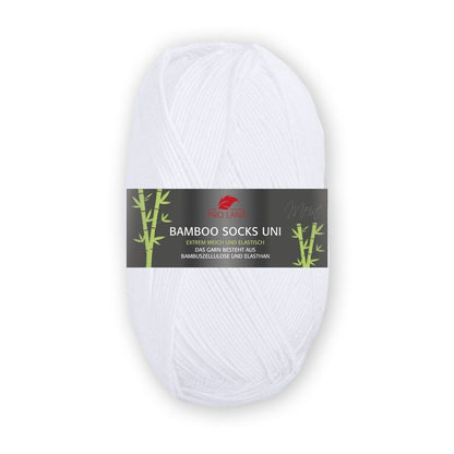 Bamboo Socks uni von Pro Lana – Weiß [1]