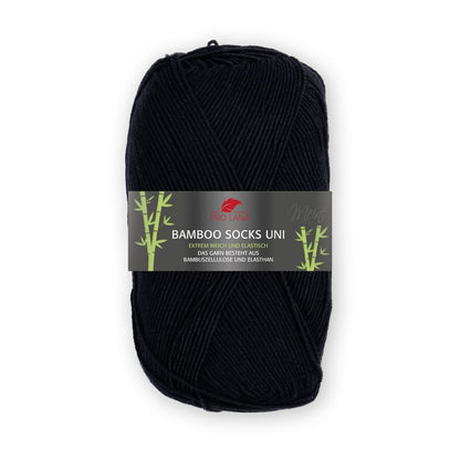 Bamboo Socks uni von Pro Lana – Schwarz [99]