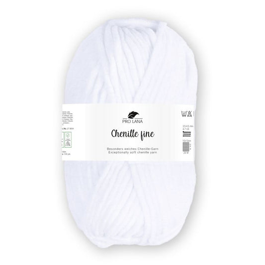 Chenille Fine von Pro Lana – Weiß [101]
