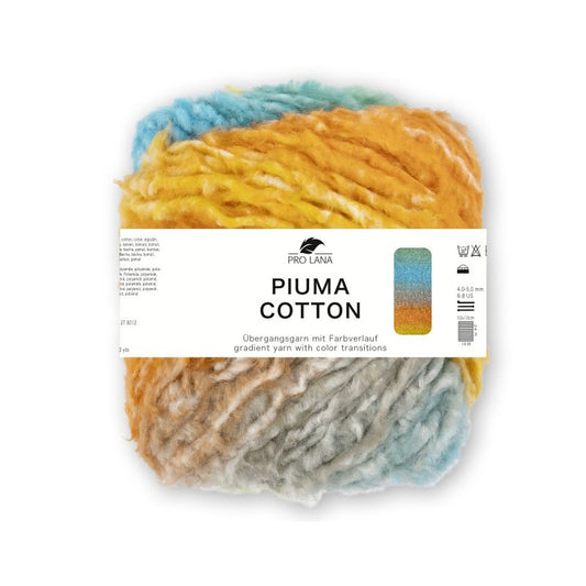 Piuma Cotton von Pro Lana – Gelb/Orange/Türkis [01]