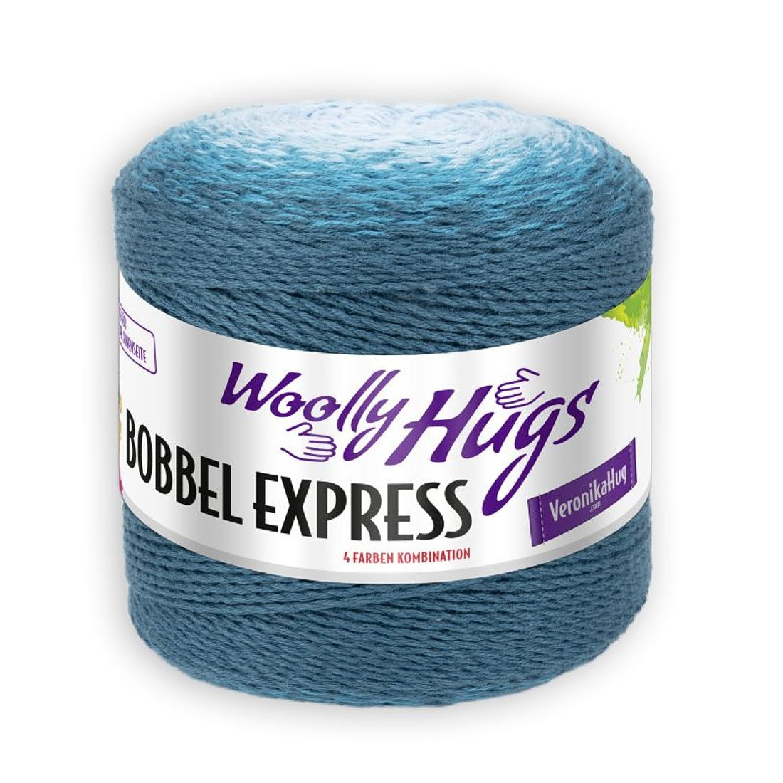 Bobbel Cotton Express von Woolly Hugs – Türkis–Petrol [105]