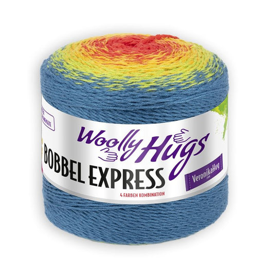 Bobbel Cotton Express von Woolly Hugs – Regenbogen [106]