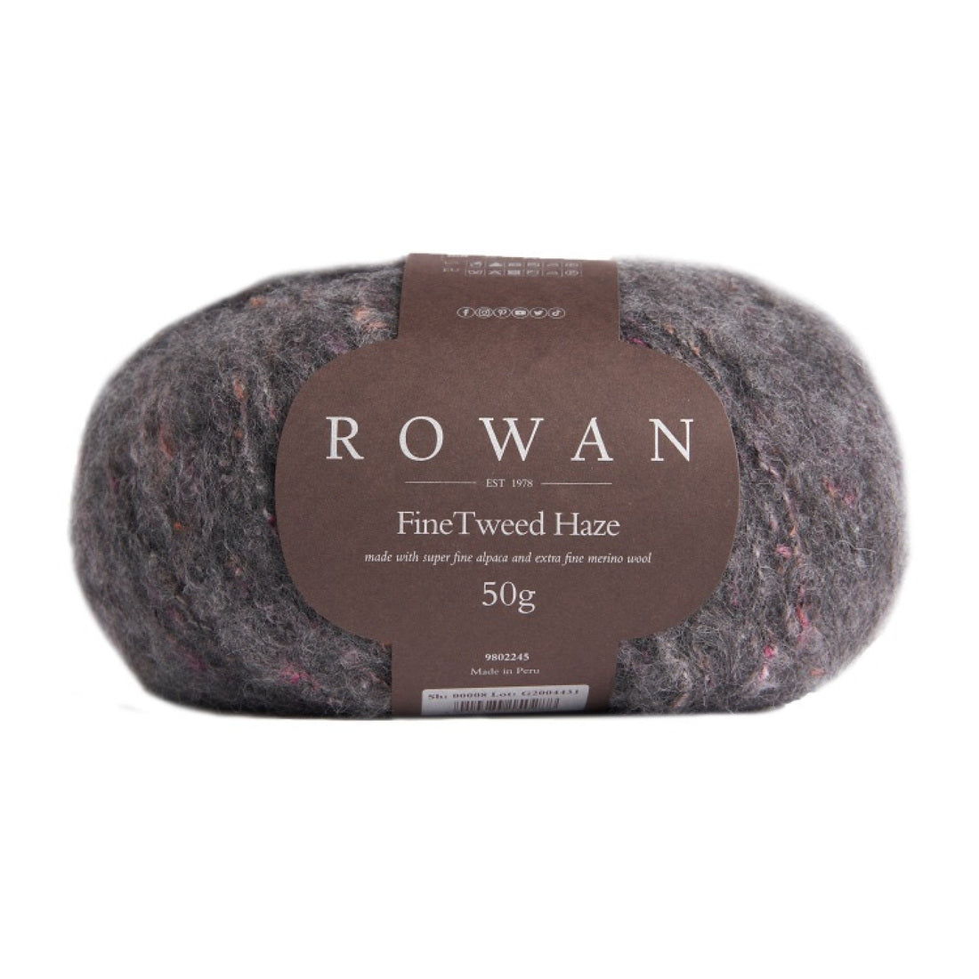 Fine Tweed Haze von Rowan | 50g – Ash [8]
