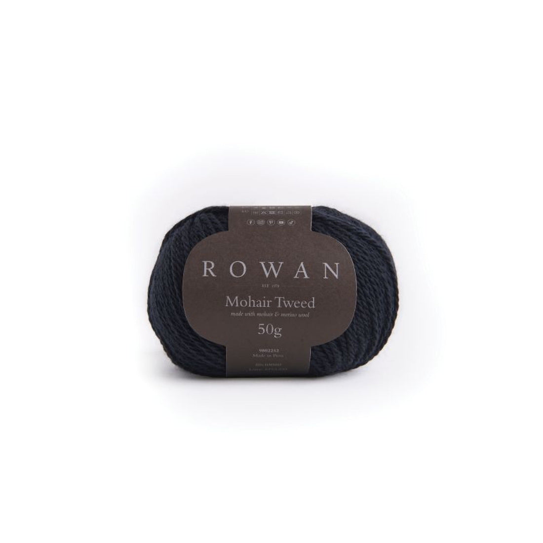 Mohair Tweed von Rowan | 50g – Midnight [10080]