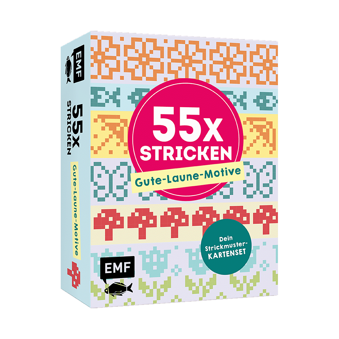 55 x stricken – Gute-Laune-Motive: Deine Strickmustersammlung als Kartenset von EMF