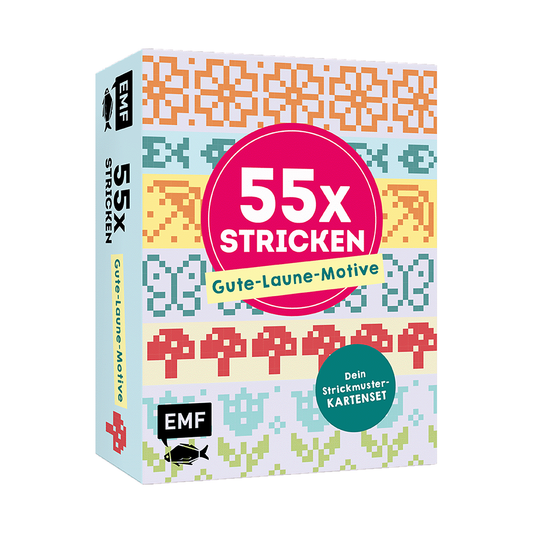 55 x stricken – Gute-Laune-Motive: Deine Strickmustersammlung als Kartenset von EMF