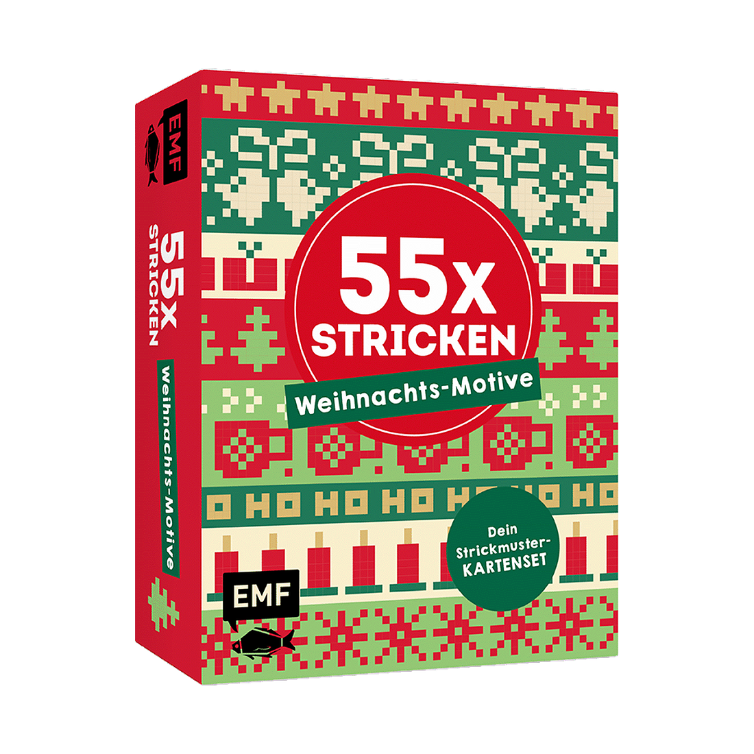 55 x stricken – Weihnachts-Motive: Deine Strickmustersammlung als Kartenset von EMF
