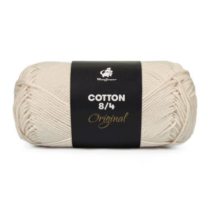 Cotton 8/4 von Mayflower | 50g – 1401 naturweiß