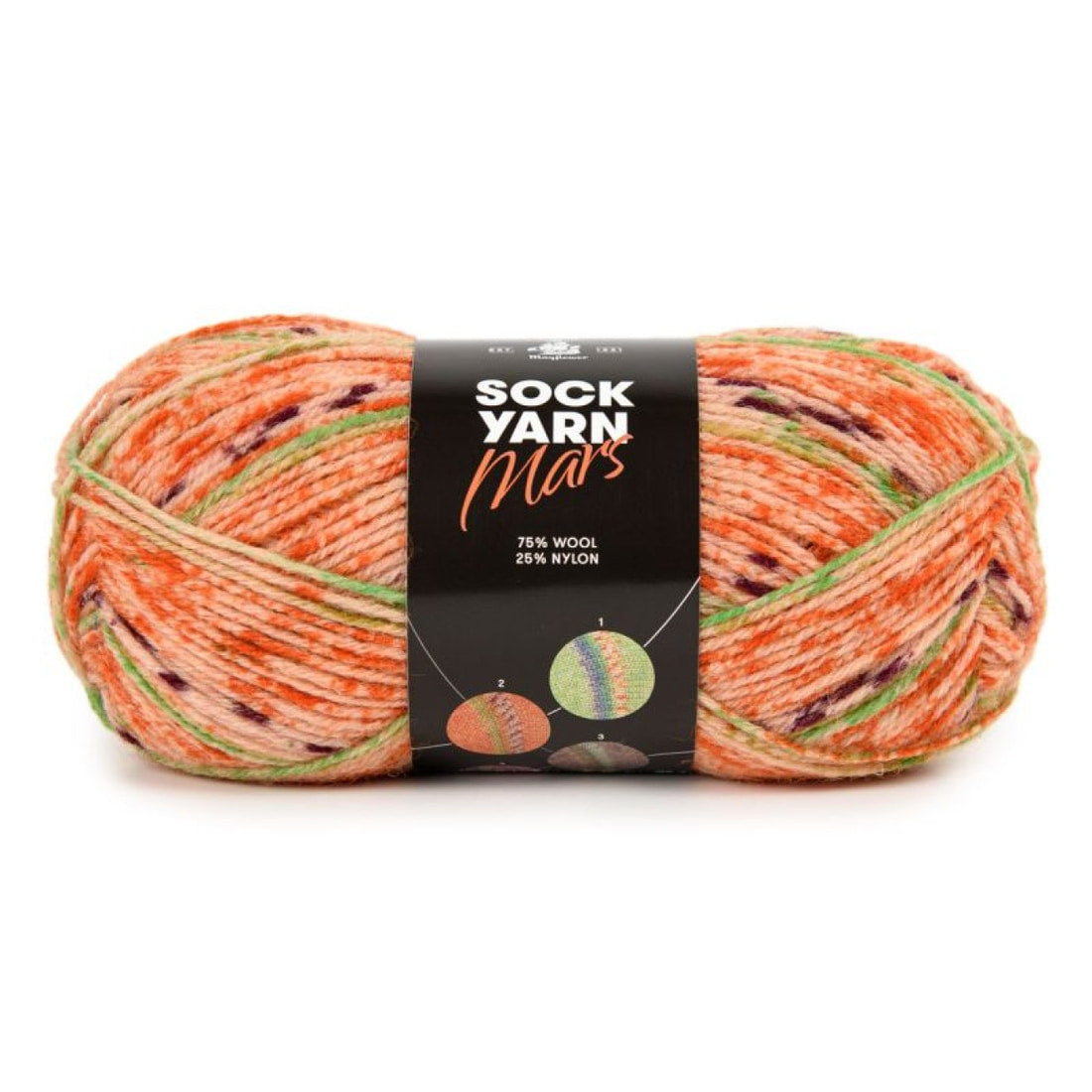Sock Yarn Mars von Mayflower | 50g – 02 orange
