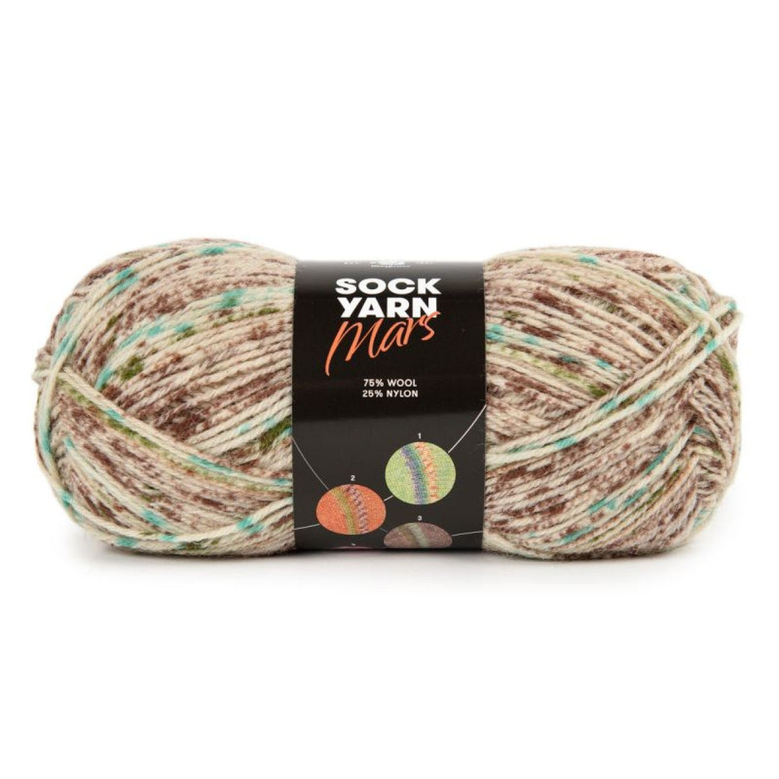 Sock Yarn Mars von Mayflower | 50g – 03 beige/braun