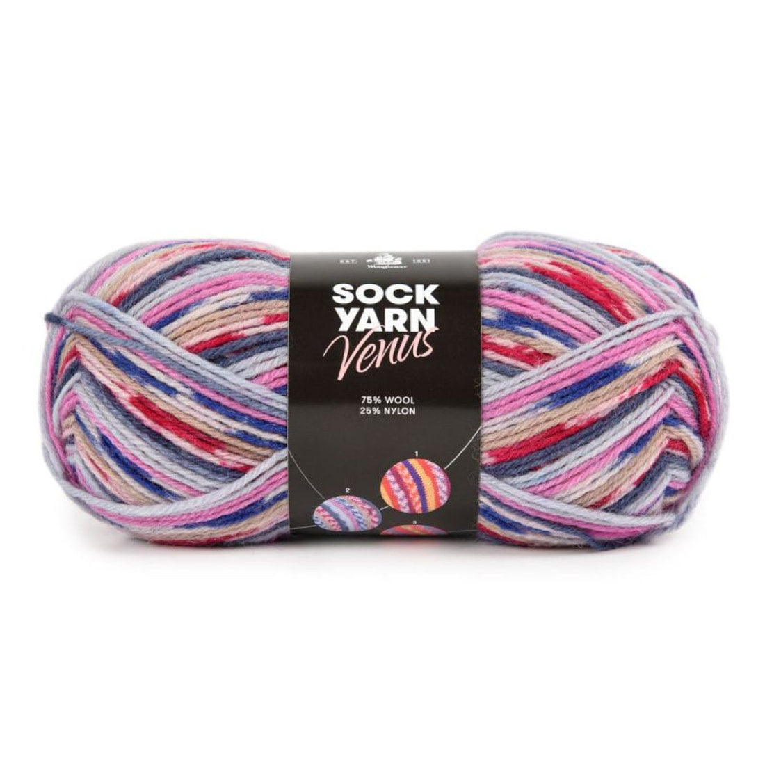 Sock Yarn Venus von Mayflower | 50g – 02 pink-mix