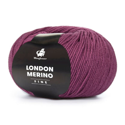 London Merino Fine von Mayflower | 50g – 014 victoria-pflaume