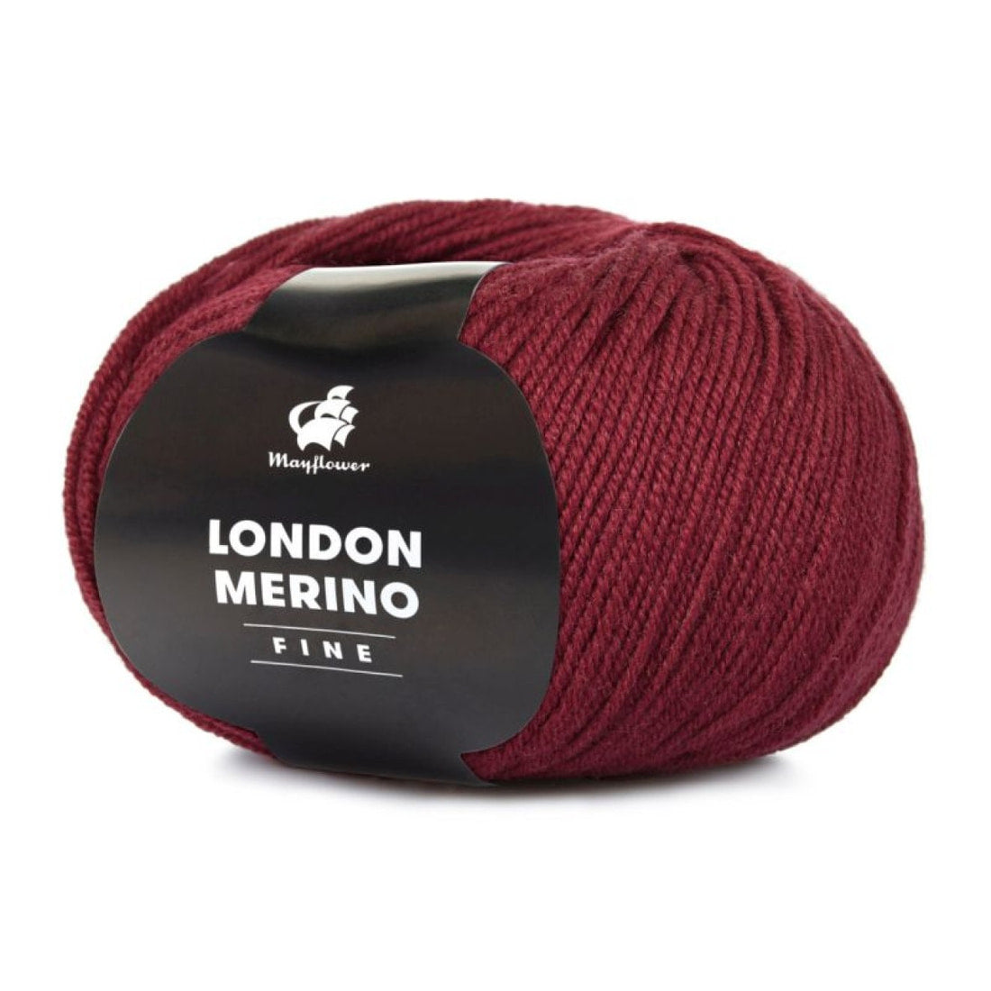 London Merino Fine von Mayflower | 50g – 016 dunkel-kirschrot