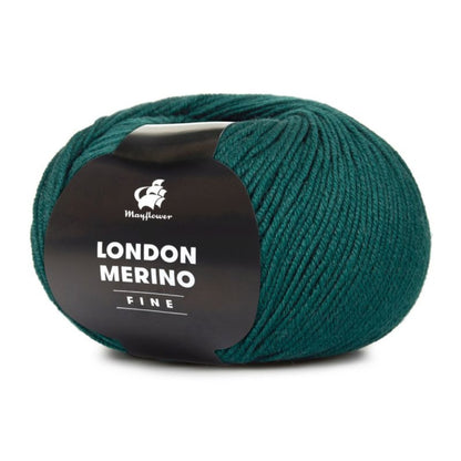 London Merino Fine von Mayflower | 50g – 023 dunkel-tannengrün