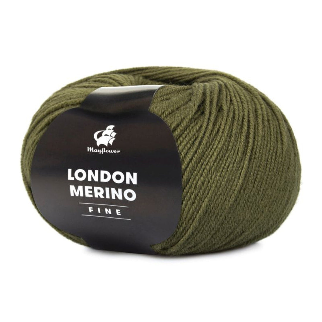 London Merino Fine von Mayflower | 50g – 025 armeegrün