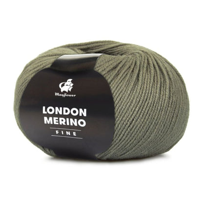 London Merino Fine von Mayflower | 50g – 026 zartes olivgrün