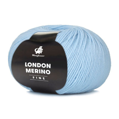 London Merino Fine von Mayflower | 50g – 034 pastellblau