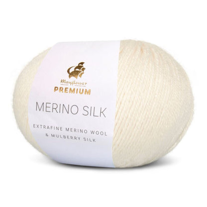 Premium Silk Merino von Mayflower | 25g – 001 creme