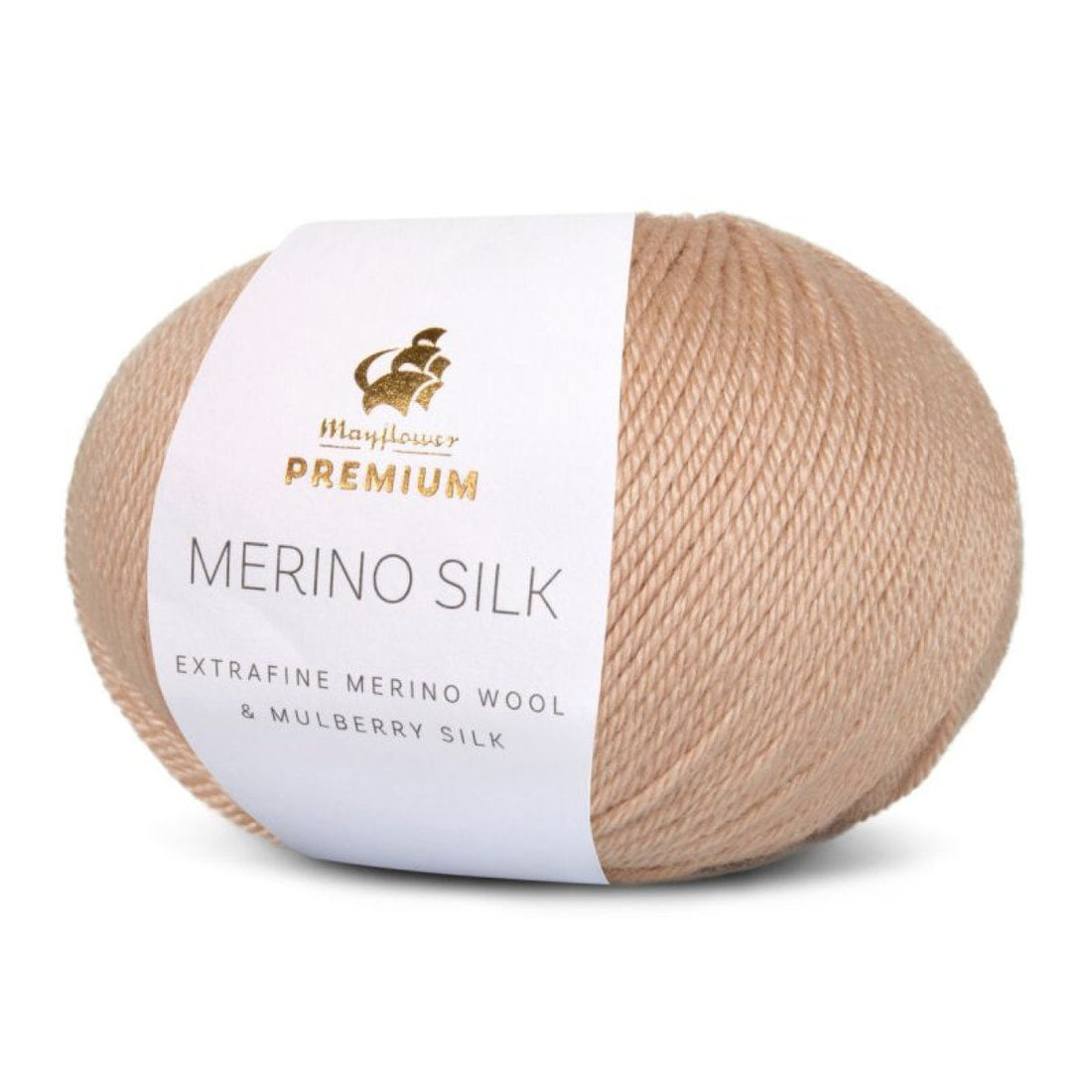 Premium Silk Merino von Mayflower | 25g – 002 leinen