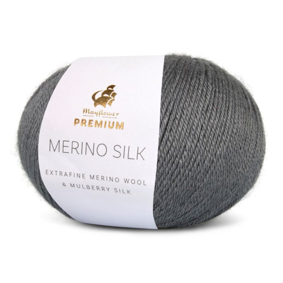 Premium Silk Merino von Mayflower | 25g – 006 bleigrau