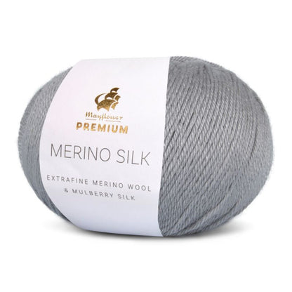 Premium Silk Merino von Mayflower | 25g – 007 silber