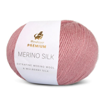 Premium Silk Merino von Mayflower | 25g – 018 sanftes rosa
