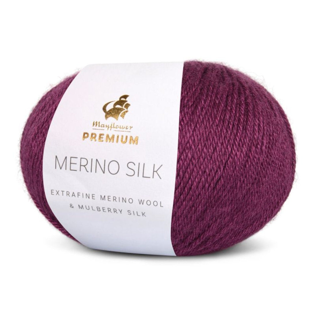Premium Silk Merino von Mayflower | 25g – 020 bordeaux