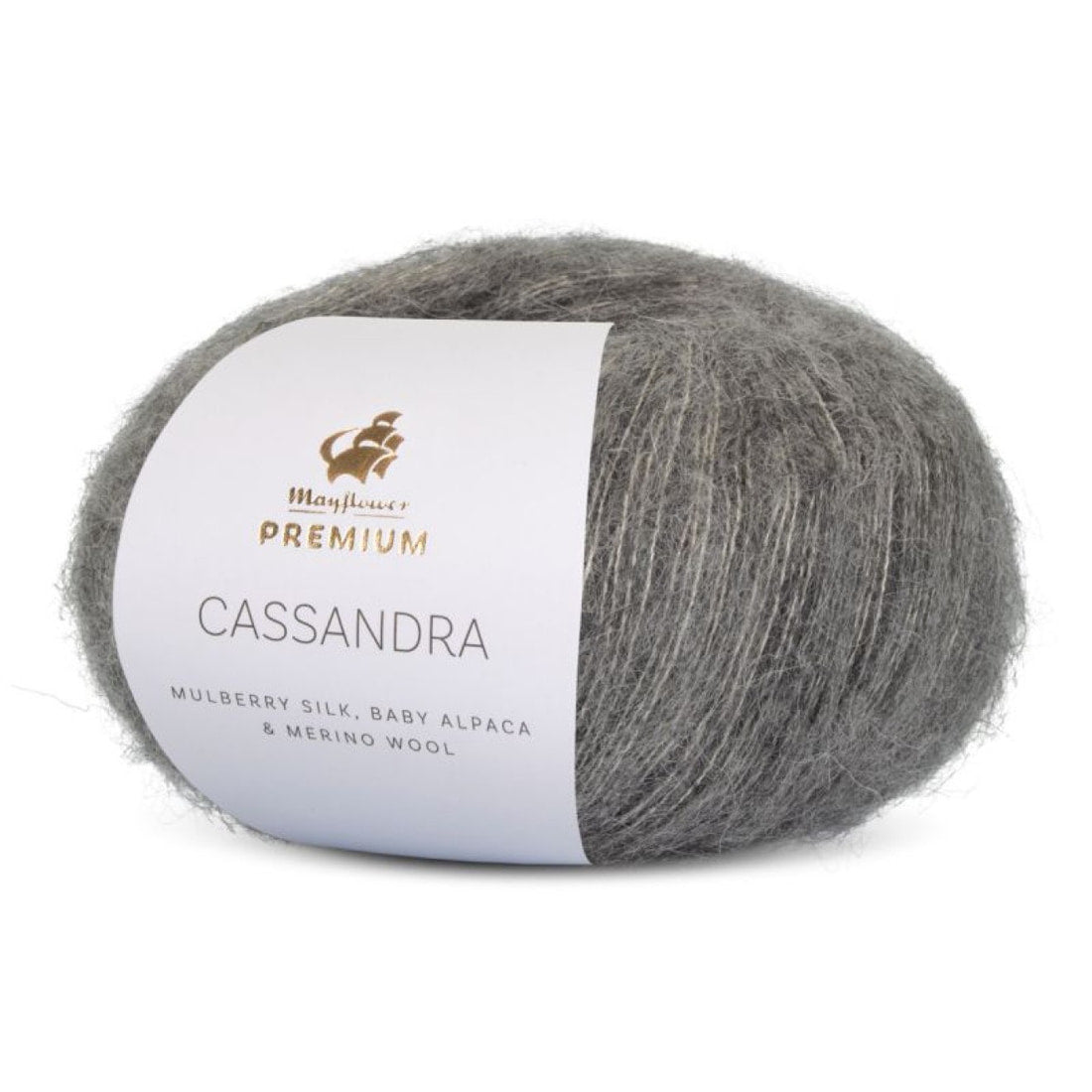 Premium Cassandra von Mayflower | 25g – 008 dunkelgrau meliert