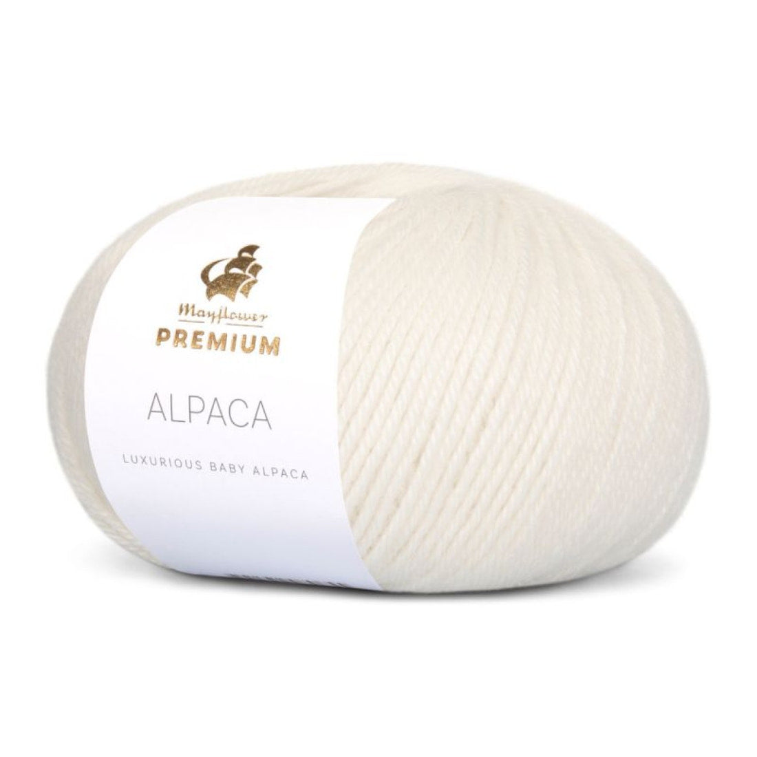 Premium Alpaca von Mayflower | 50g – 001 schneeweiß