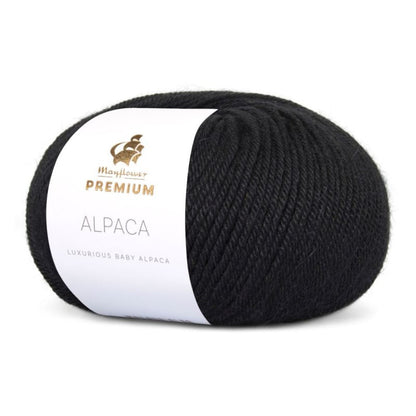 Premium Alpaca von Mayflower | 50g – 008 schwarz
