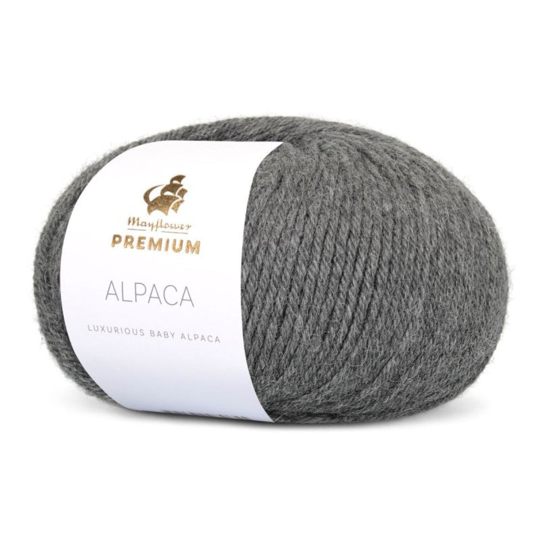 Premium Alpaca von Mayflower | 50g – 009 dunkelgrau melange
