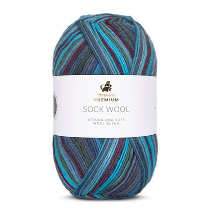 Premium Sock Wool Ocean von Mayflower | 100g – 001 atlantik