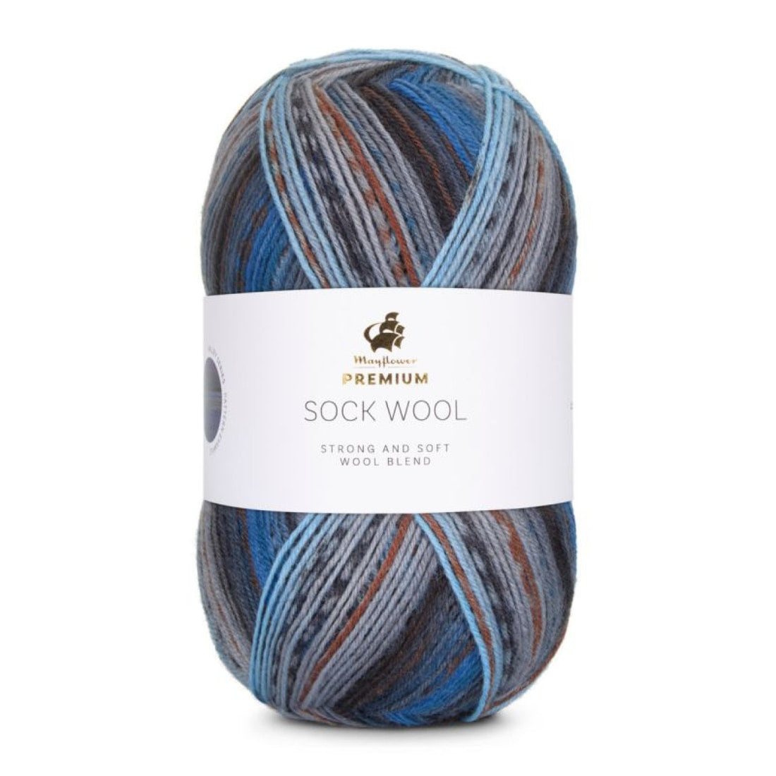 Premium Sock Wool Valley von Mayflower | 100g – 001 himmelblau