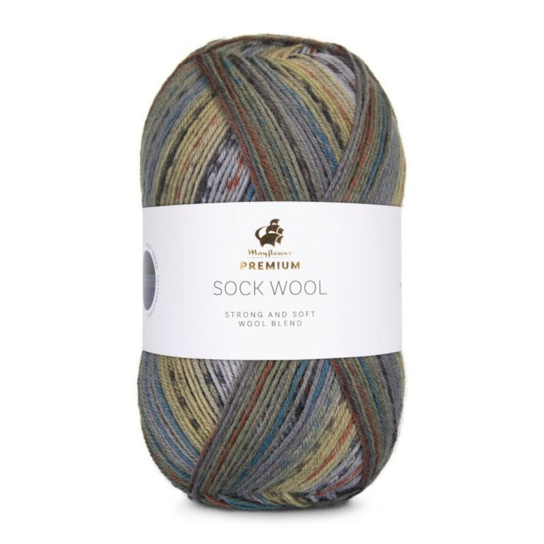 Premium Sock Wool Valley von Mayflower | 100g – 005 moosgrün