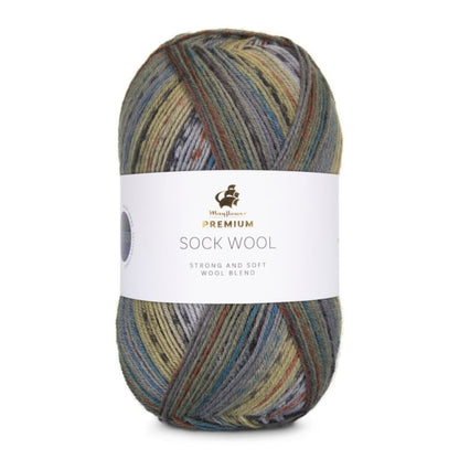 Premium Sock Wool Valley von Mayflower | 100g – 005 moosgrün