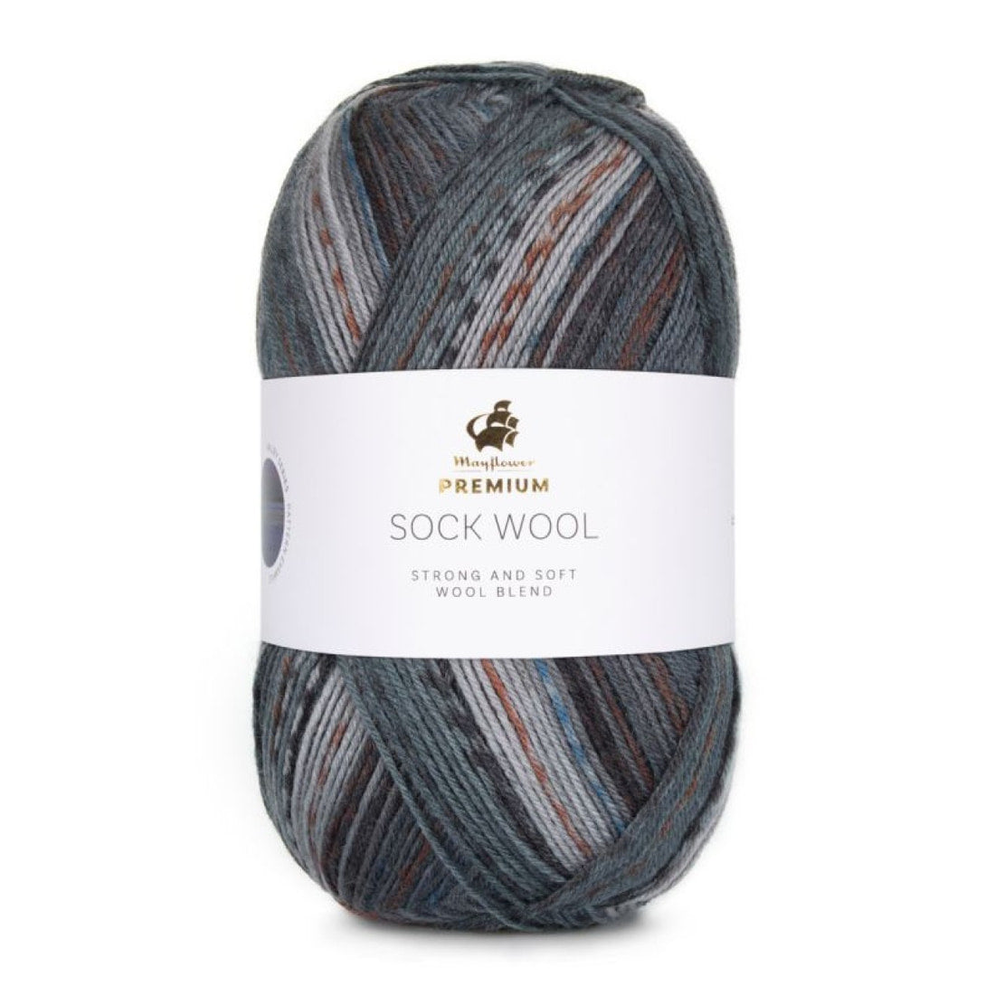 Premium Sock Wool Valley von Mayflower | 100g – 006 schiefergrau