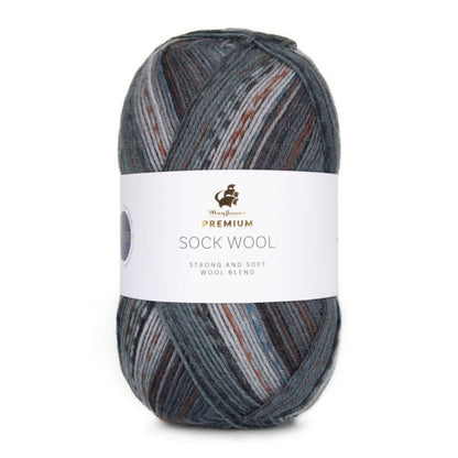 Premium Sock Wool Valley von Mayflower | 100g – 006 schiefergrau