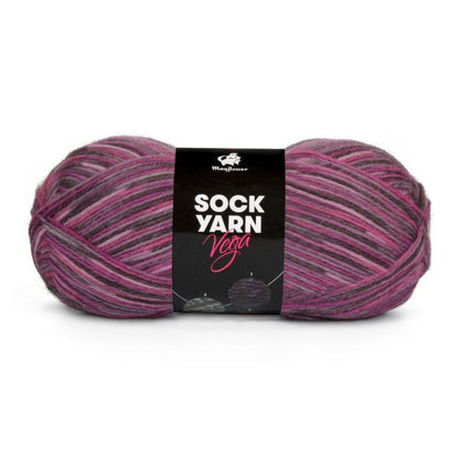 Sock Yarn Vega von Mayflower | 50g – 06 hellgrau/rosa/altrosa/dunkelgrau