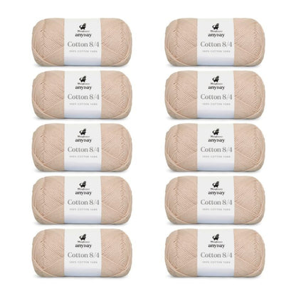 ANYDAY Cotton 8/4 von Mayflower | 10 × 50g – 003 heller sand