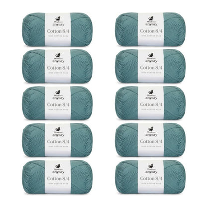 ANYDAY Cotton 8/4 von Mayflower | 10 × 50g – 011 aqua
