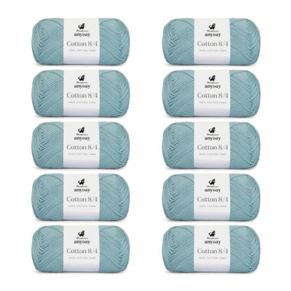 ANYDAY Cotton 8/4 von Mayflower | 10 × 50g – 012 hellblau