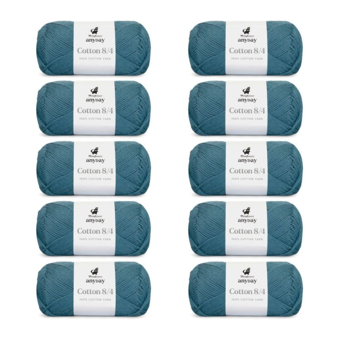 ANYDAY Cotton 8/4 von Mayflower | 10 × 50g – 013 jeans