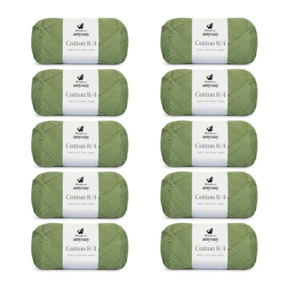 ANYDAY Cotton 8/4 von Mayflower | 10 × 50g – 017 pistaziengrün