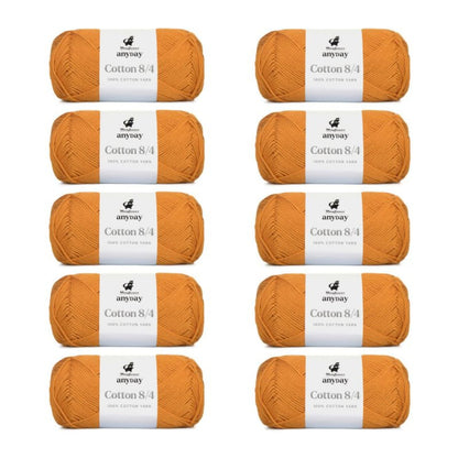 ANYDAY Cotton 8/4 von Mayflower | 10 × 50g – 018 curry