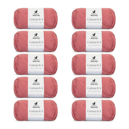 ANYDAY Cotton 8/4 von Mayflower | 10 × 50g – 020 altrosa