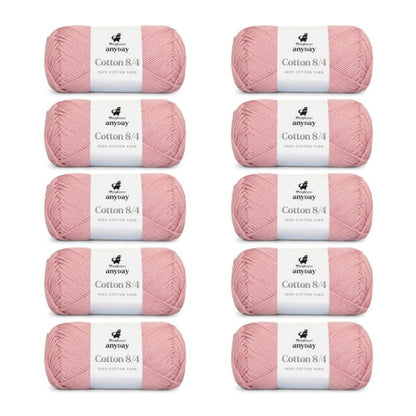 ANYDAY Cotton 8/4 von Mayflower | 10 × 50g – 021 hellrosa